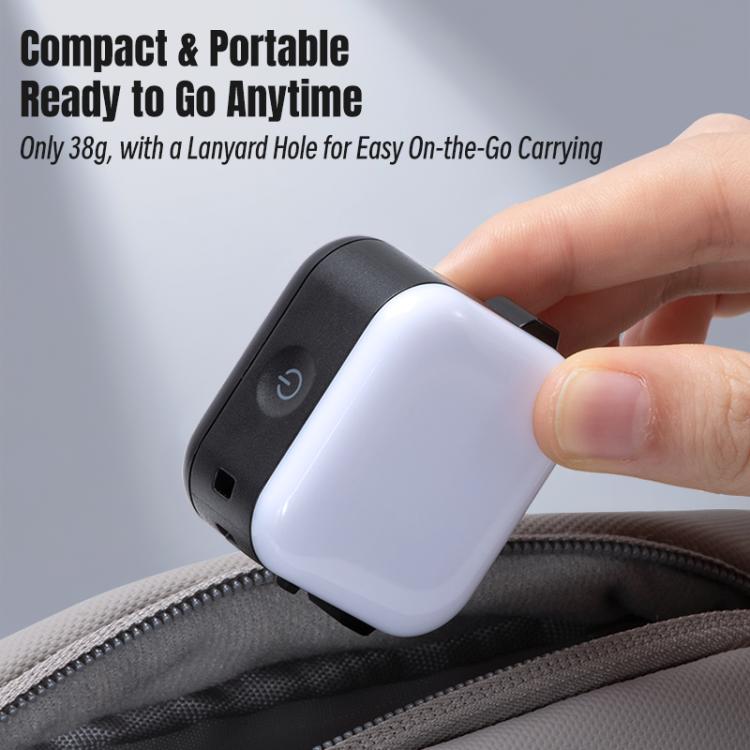 For DJI Osmo Pocket 3 STARTRC Cat Ears Magnetic Three Colors LED Fill Light with Fixed Clamp, For DJI Osmo Action 6 / 5 Pro / 4 / 3