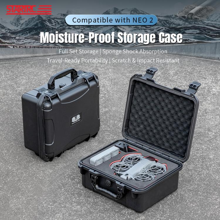 For DJI Neo 2 STARTRC Portable Mini PP Waterproof Explosion-proof Suitcase Storage Box, For DJI Neo 2 Mini Box