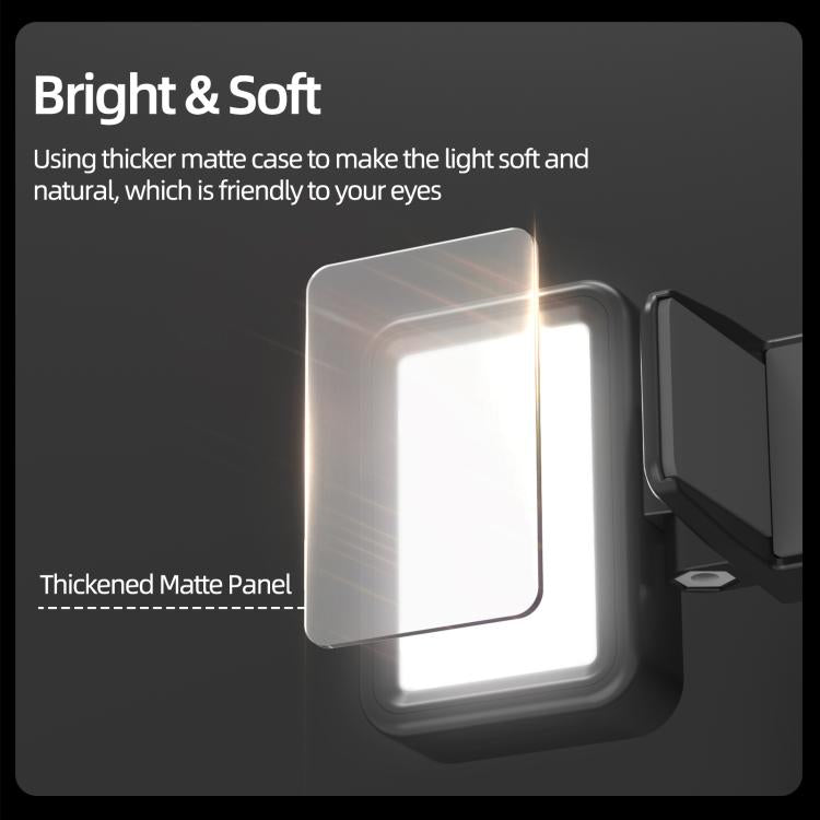 For DJI Osmo Pocket 3 Sunnylife Adjustable LED Video Light Quick-Release Fill Light Tri-Color Dimmable Portable Fill Lamp