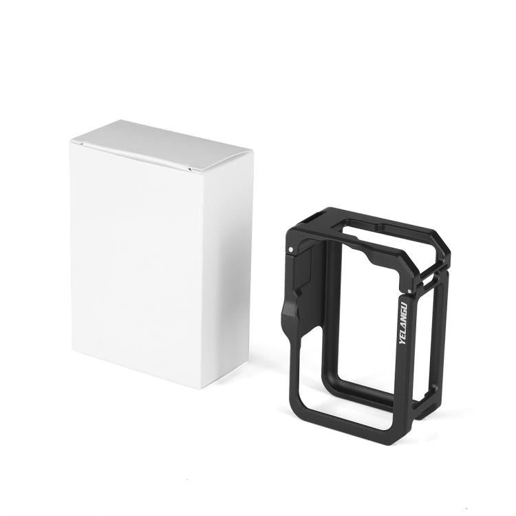 For DJI Osmo Action 6 YELANGU Metal Camera Cage Frame with Cold Shoe, For DJI Osmo Action 6 Cage