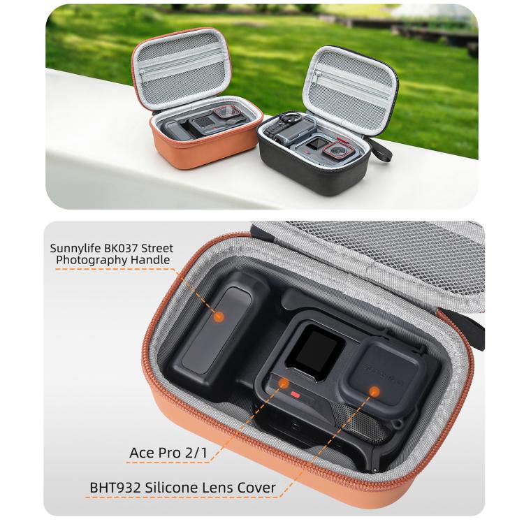 Sunnylife Portable Carrying Case Mini Handbag Storage Bag for Insta360 Ace Pro 2 / 1 Street Photography Kit, For Insta360 Ace Pro 2 / 1 Street Photography Kit