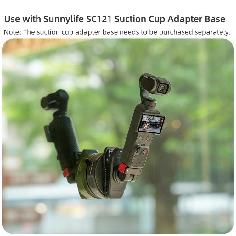 For DJI Osmo Pocket 4 / 3 Sunnylife Magnetic Quick-Release Adjustable Backpack Clip Action Camera Clamp Vertical-Horizontal Mount, For DJI Osmo Pocket 4 / 3 Vertical-Horizontal Mount
