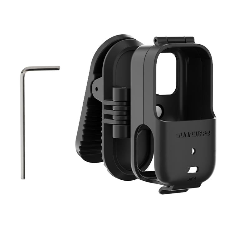 For DJI Osmo Nano Sunnylife Backpack Clip Action Camera Clamp 360 Rotation Vertical-Horizontal Mount 90 Tilt Upgraded Backpack Clip