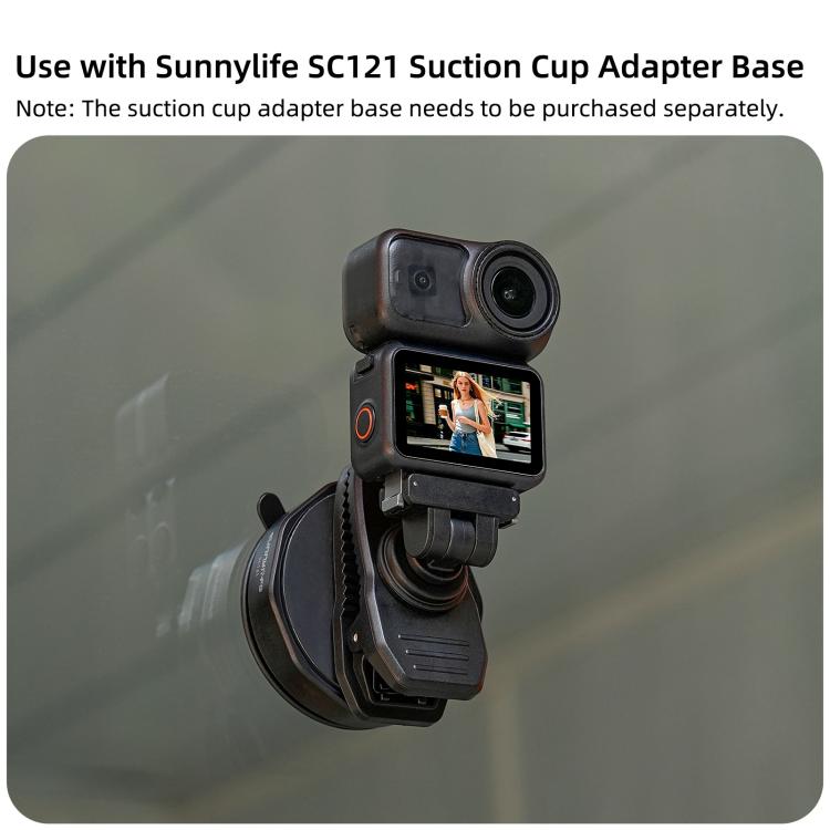 Sunnylife Magnetic Quick-Release Backpack Clip Adjustable Action Camera Clamp Vertical-Horizontal Mount for DJI Osmo Nano / Action 6, MJ-172 For DJI Osmo Nano / Action 6