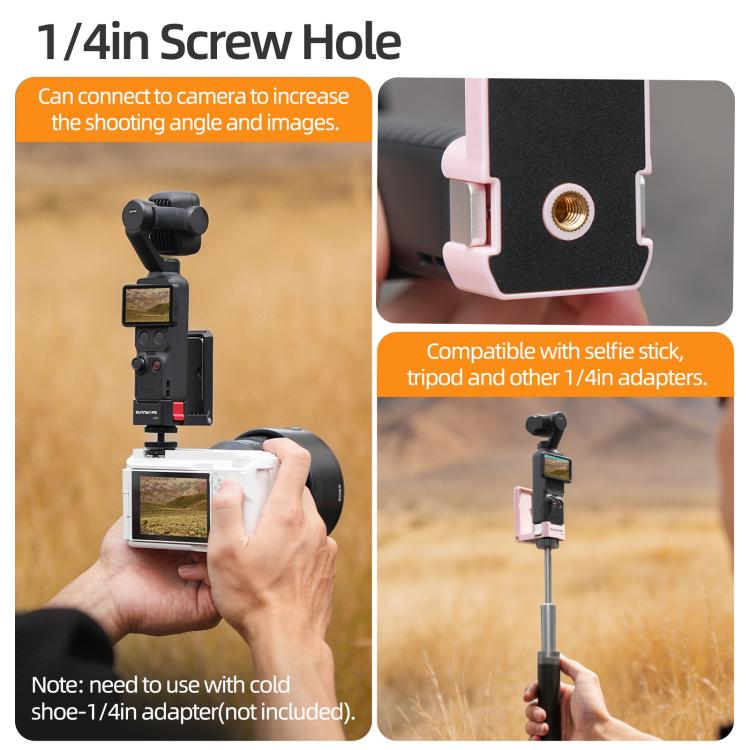 For DJI Osmo Pocket 4P Sunnylife Quick-Release Magnetic Mount Tabletop Base Bracket Angles Adjustable Stand, OP4-ZJ229