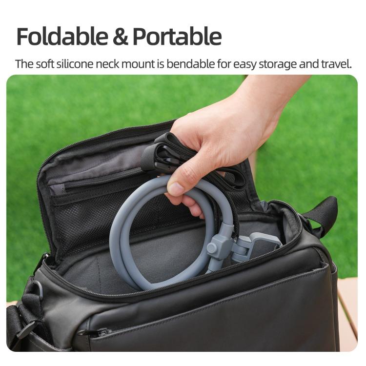 For DJI Osmo Pocket 4 / 3 Sunnylife Adjustable POV Neck Mount Hand Free Video Vlog Neck Selfie Holder with Body Strap, For DJI Osmo Pocket 4 / 3