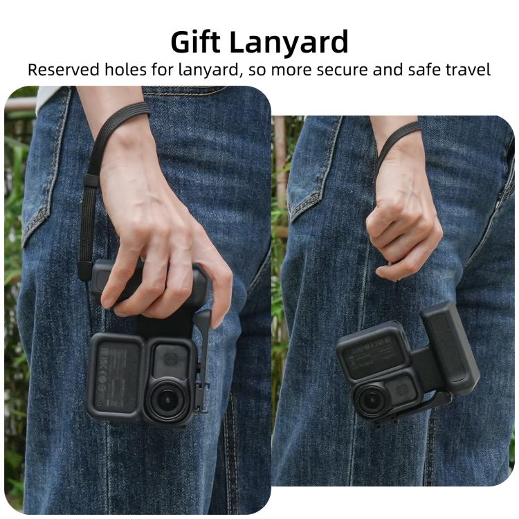 For DJI Osmo Nano Sunnylife Integrated Street Photography Handle Ergonomic Hand Grip Quick Release Shutter Handle, For DJI Osmo Nano