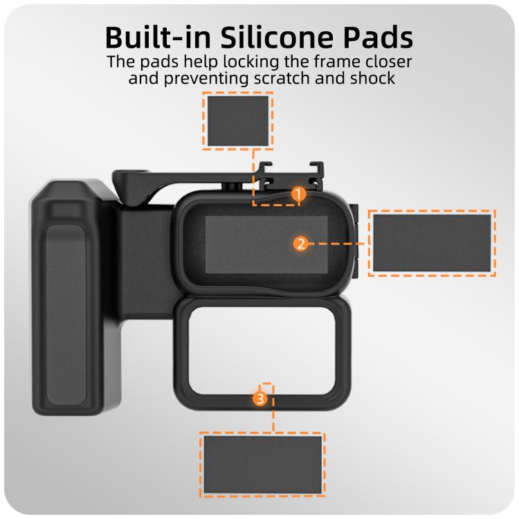 For DJI Osmo Nano Sunnylife Integrated Street Photography Handle Ergonomic Hand Grip Quick Release Shutter Handle, For DJI Osmo Nano