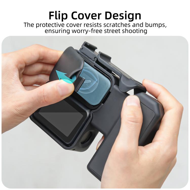 For DJI Osmo Nano Sunnylife Integrated Street Photography Handle Ergonomic Hand Grip Quick Release Shutter Handle, For DJI Osmo Nano