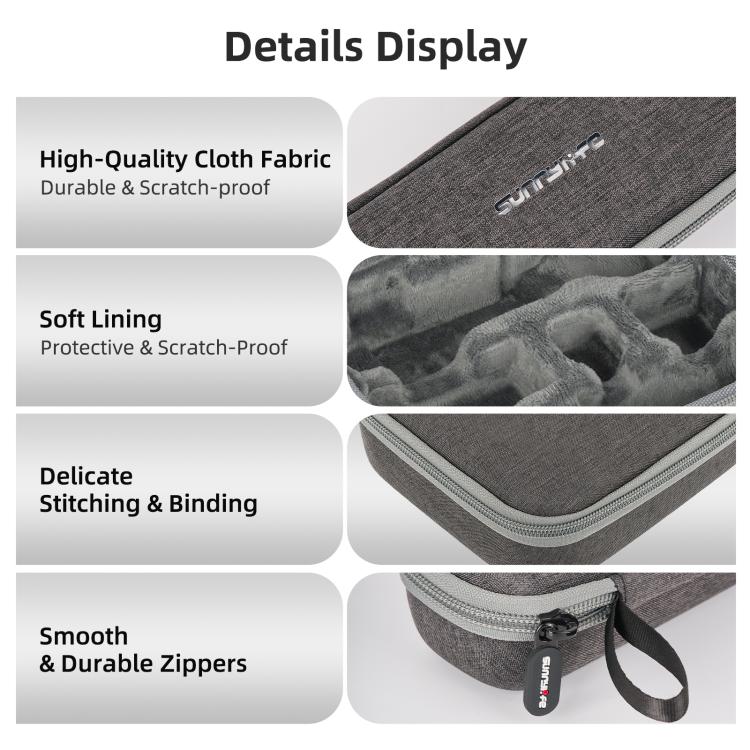 For DJI Osmo Pocket 4 / 3 Sunnylife Mini Carrying Case Handbag Creator Combo Bags, Creator Combo Bag