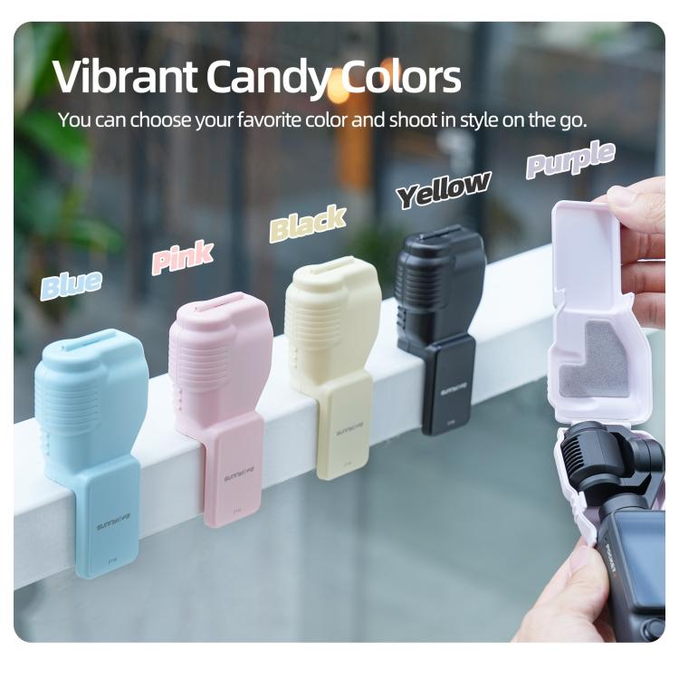 For DJI Osmo Pocket 4 Sunnylife Colorful Gimbal Cover Camera Protector Screen Guard Shield