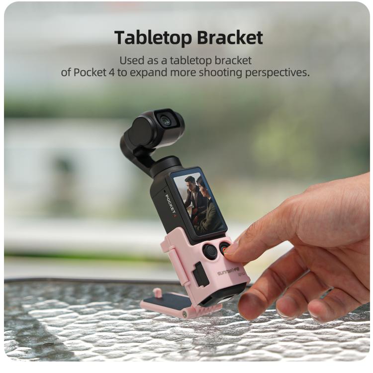 For DJI Osmo Pocket 4 / 3 Sunnylife Multifunctional Magnetic Mount Tabletop Base Bracket Angles Adjustable Stand, OP4-ZJ152
