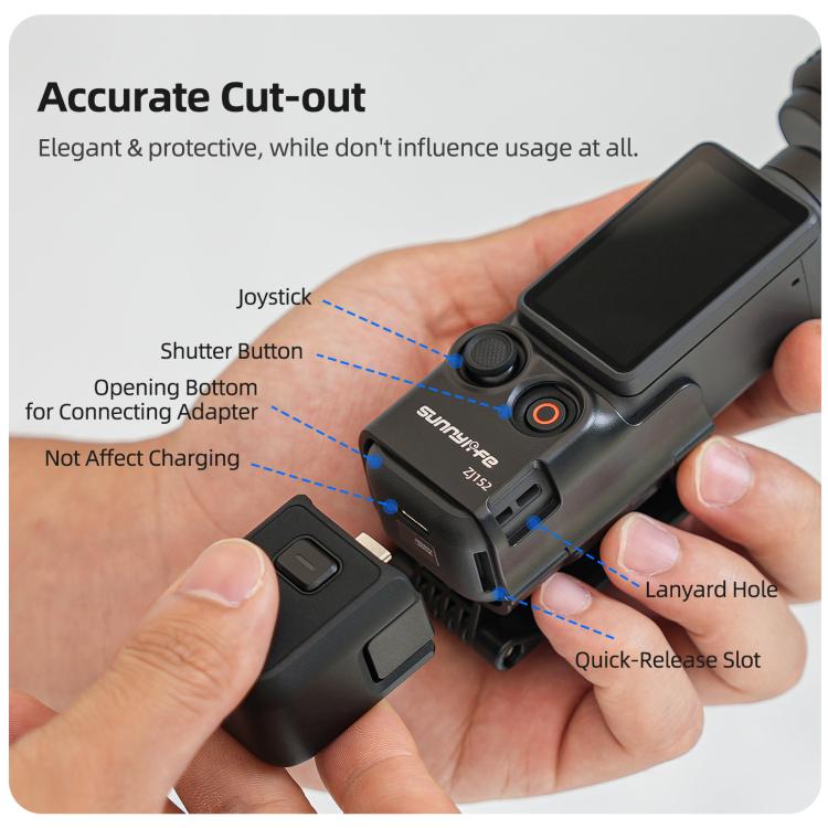 For DJI Osmo Pocket 4 / 3 Sunnylife Multifunctional Magnetic Mount Tabletop Base Bracket Angles Adjustable Stand, OP4-ZJ152