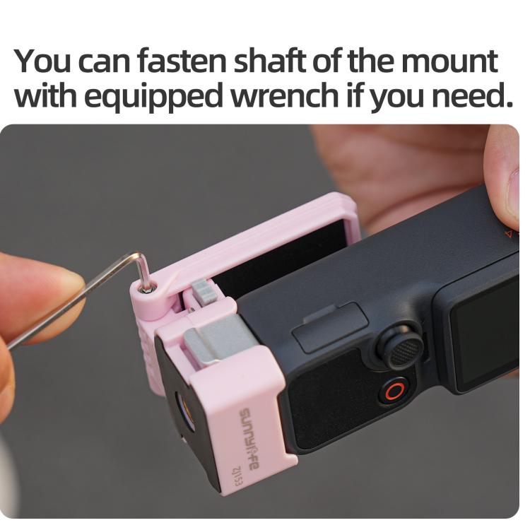 For DJI Osmo Pocket 4 / 3 Sunnylife Quick-Release Magnetic Mount Tabletop Base Plastic Bracket Angles Adjustable Stand, OP4-ZJ153