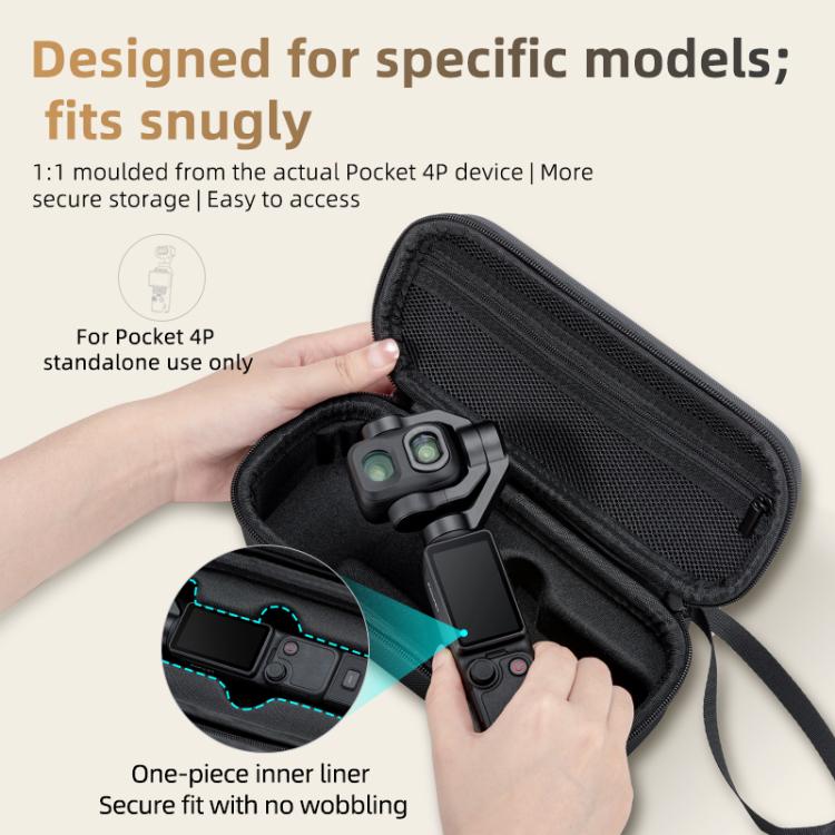 For DJI Osmo Pocket 4P STARTRC Portable Carrying Case Body Storage Bag, For DJI Osmo Pocket 4P