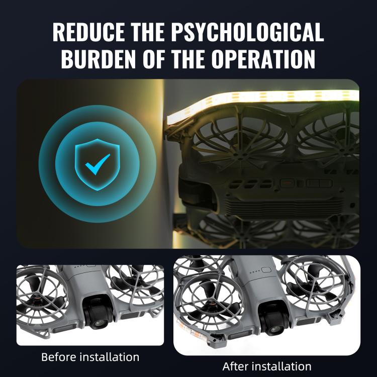 For DJI Neo 2 STARTRC Colorful LED Light Strip Night Flying Warning Light Strip