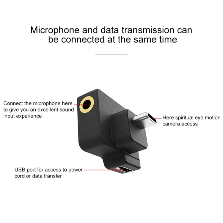 CYNOVA C-AC-003 Charging Audio Adapter for DJI Osmo Action 1