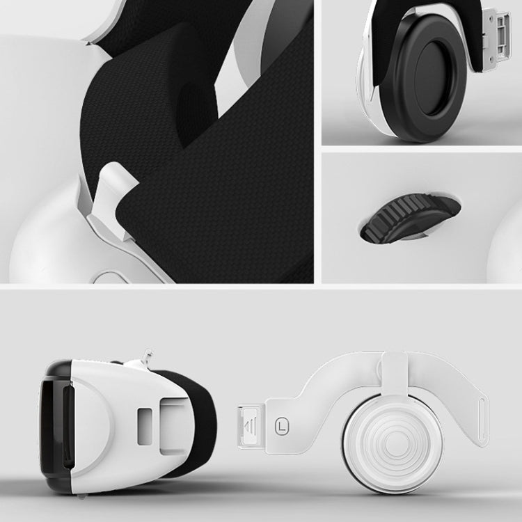 VRSHINECON G06EB Virtual Reality 3D Video Glasses Suitable for 4.7 inch - 6.1 inch Smartphone with HiFi Headset (White)