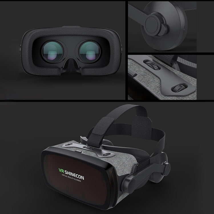 VRSHINECON G07E Virtual Reality 3D Video Glasses Suitable for 4.0 inch - 6.3 inch Smartphone(Grey)