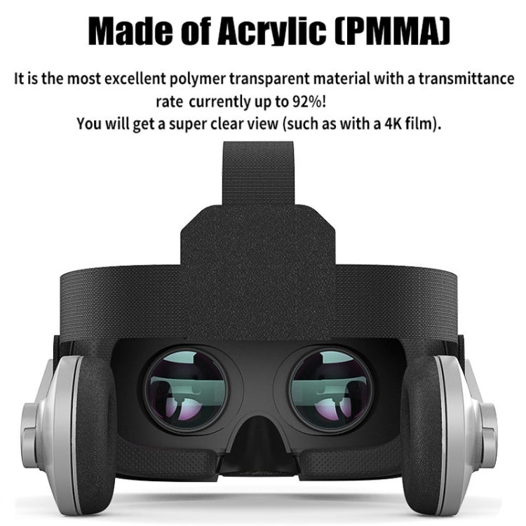 VRSHINECON G07E Virtual Reality 3D Video Glasses Suitable for 4.0 inch - 6.3 inch Smartphone(Grey)