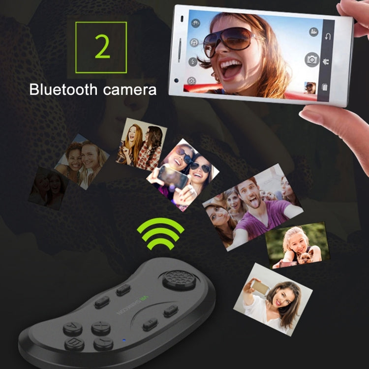 VRShinecon 3D Movie Games Virtual Reality Glasses Bluetooth Remote Controller Gamepad(Black)
