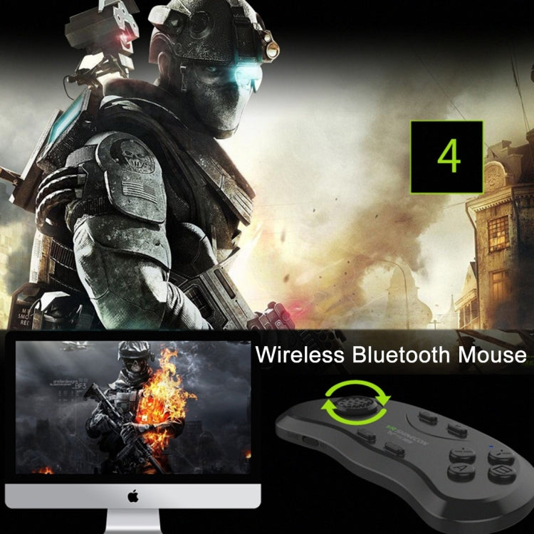 VRShinecon 3D Movie Games Virtual Reality Glasses Bluetooth Remote Controller Gamepad(Black)