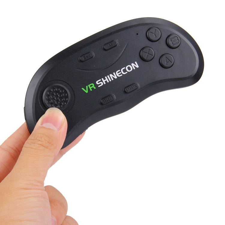 VRShinecon 3D Movie Games Virtual Reality Glasses Bluetooth Remote Controller Gamepad(Black)