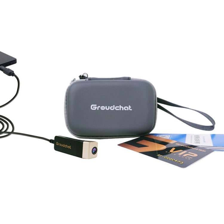 Groudchat JP1DV1 1080P HD Smart USB Camera with Built-in Mic (Black & Gold)