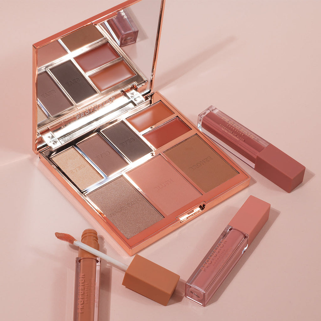 FULL FACE PALETTE NUDE | 8 SHADE EYE, FACE AND LIP PALETTE
