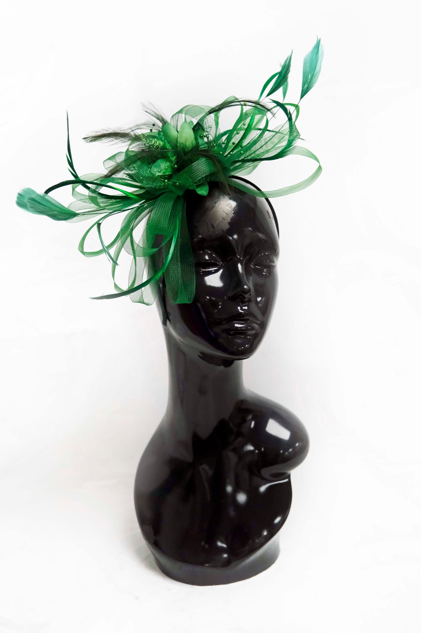 Green Hoop Fascinator Weddings Ascot Hatinator Races
