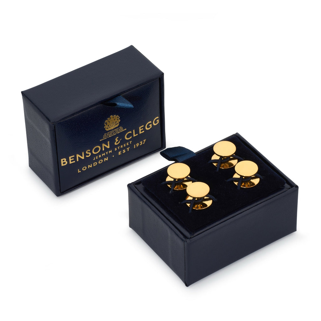 22ct Gold Plated Sterling Silver Dress Studs