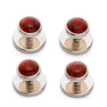 Baltic Amber Dress Studs In Sterling Silver