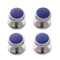 Lapis Lazuli Dress Studs In Silver