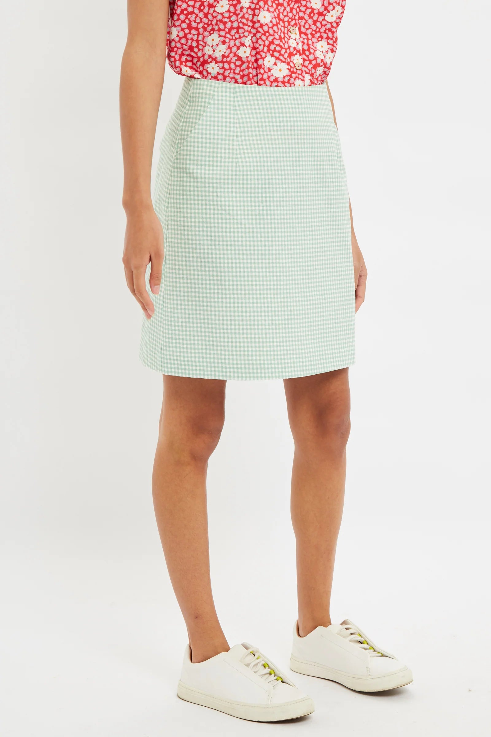 Dylan Summer Gingham Mini Skirt