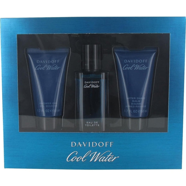 Davidoff Cool Water Gift Set 40ml EDT + 50ml Shower Gel + 50ml Aftershave Balm