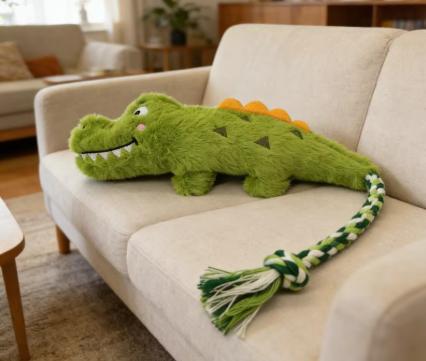 Crocodile Rope Dog Toy – Durable Chew & Tug Toy for Active Dogs