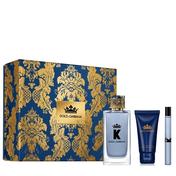 Dolce & Gabbana K Gift Set 100ml EDT + 10ml EDT + 50ml Aftershave Balm