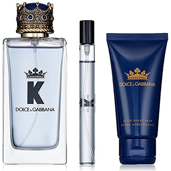 Dolce & Gabbana K Gift Set 100ml EDT + 10ml EDT + 75ml Aftershave Balm