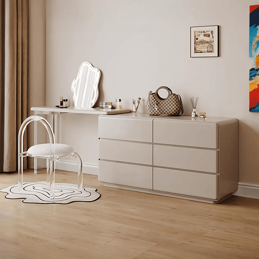 Dominic Dressing Table With Sideboard and LED Mirror