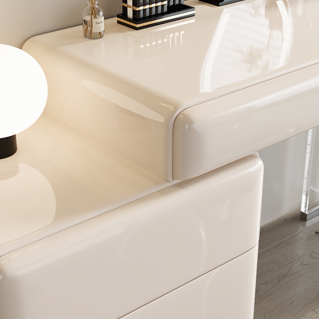 Donnelly Dressing Table With LED Mirror, Cream