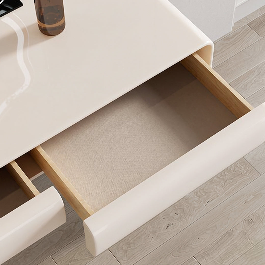 Donnelly Dressing Table With LED Mirror, Cream