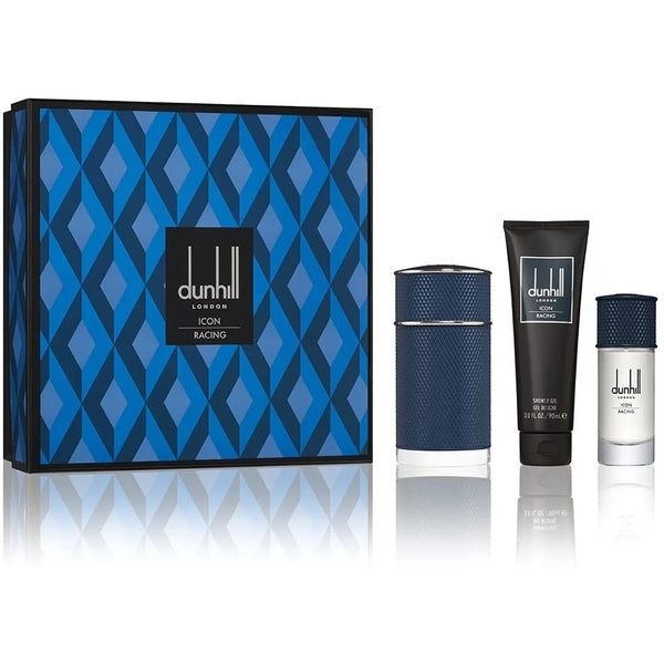 Dunhill Icon Racing Blue Gift Set 100ml EDP + 30ml EDP + 90ml Shower Gel