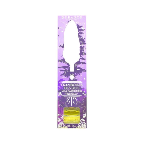 Durance Provence France Ceramic Feather Diffuser 100ml - Raspberry of the Woods