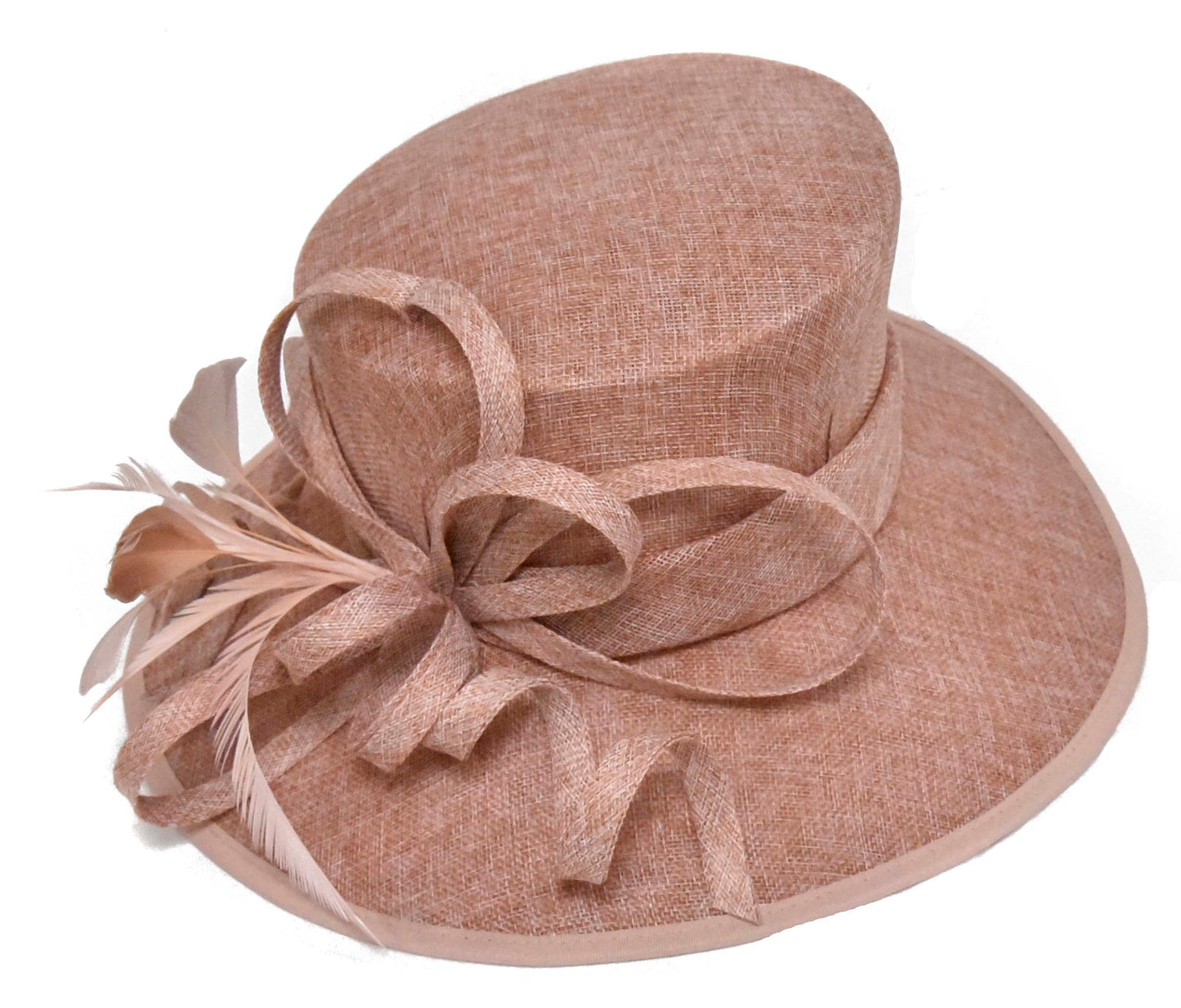 Caprilite Large Ladies Occasion Hats for Weddings Brim Top