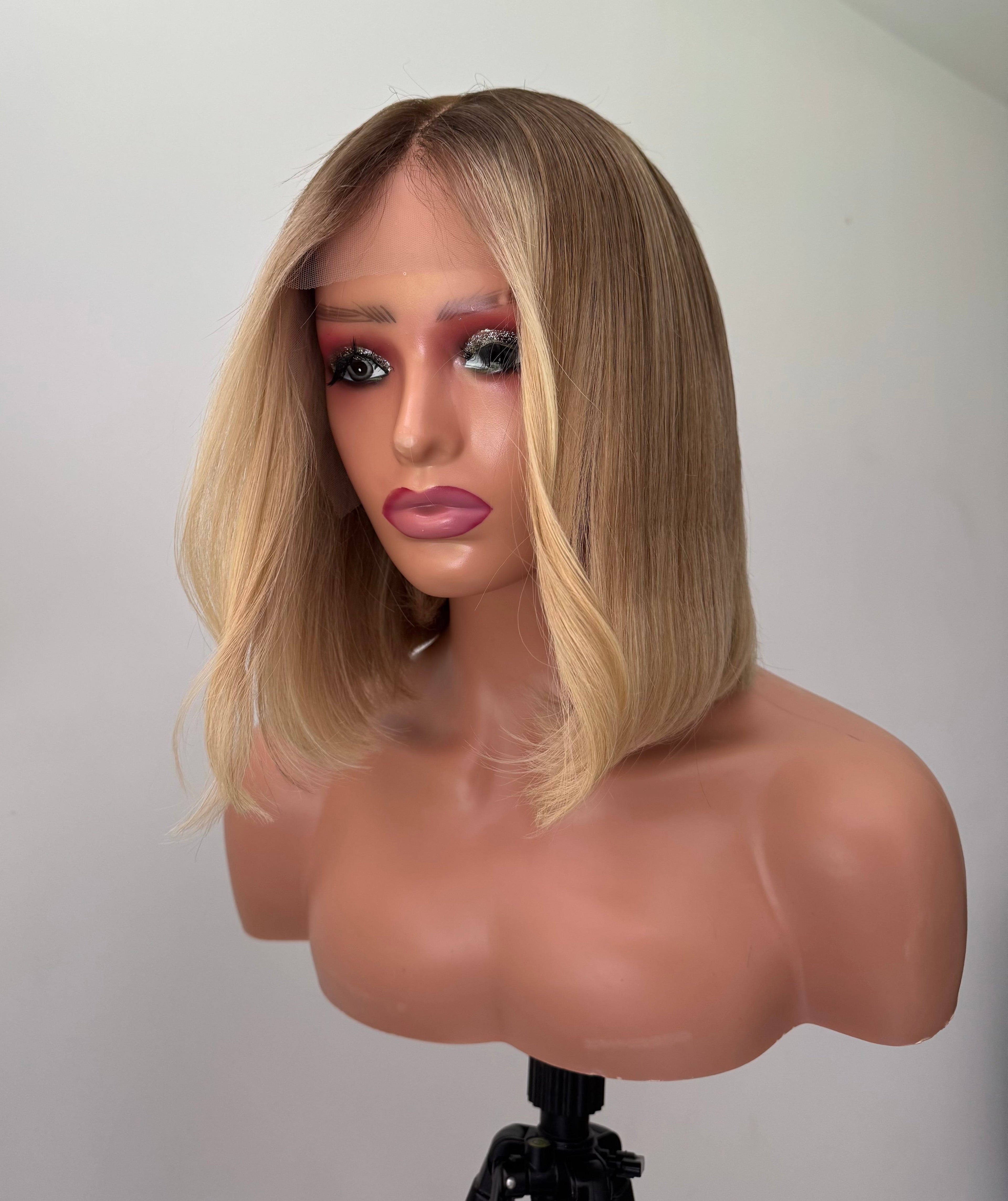 Bronde Bob - 13"X6" Lace Front Human Hair Wig