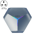 A95X F4 8K UHD Smart TV Box, Android 10.0, 4GB RAM, 128GB ROM, Bluetooth, UK Plug (Metallic Blue)