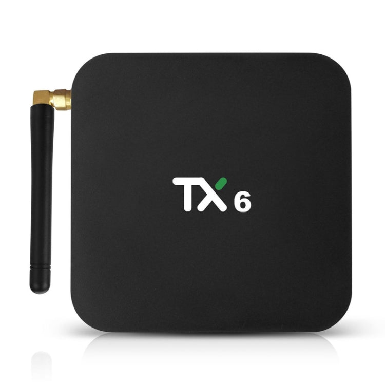 TX6 HD TV Box, Android 7.1/9.0, Allwinner H6 Quad-core, 2GB RAM, 16GB Storage, Bluetooth, WiFi, RJ45, UK Plug