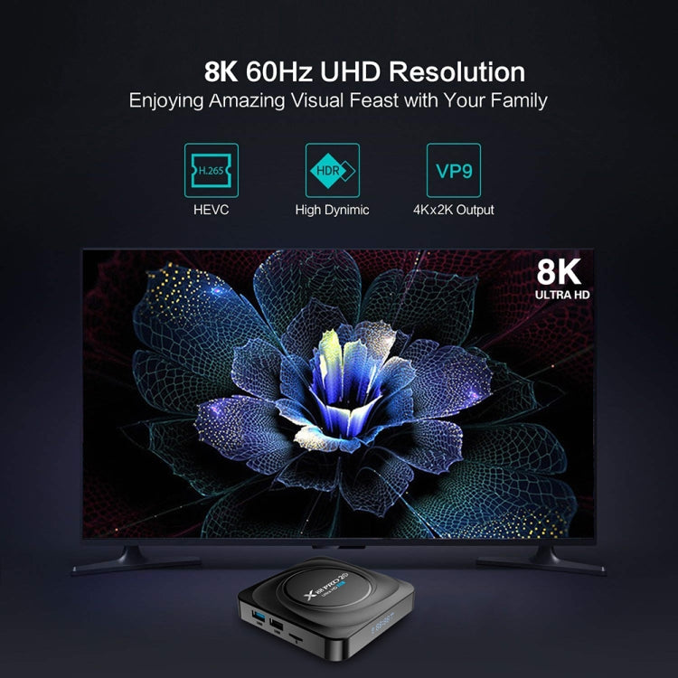 X88 Pro 20 4K Smart TV Box: Android 11.0, RK3566 Quad-Core, 4GB RAM, 32GB ROM, Dual-Band WiFi, Bluetooth, Ethernet, EU Plug