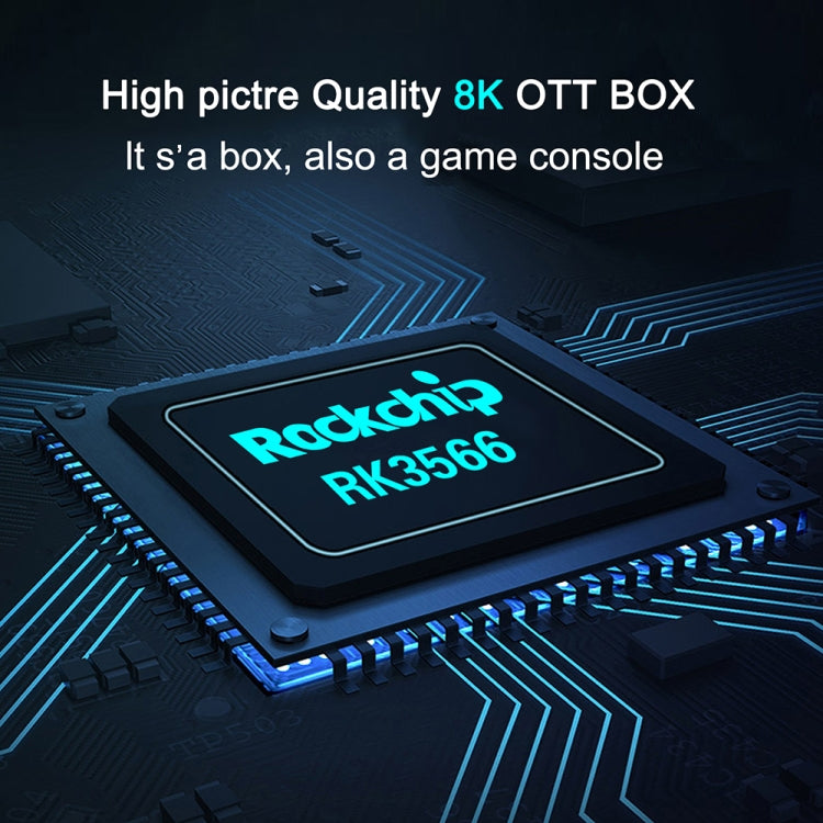 X88 Pro 20 4K Smart TV Box: Android 11.0, RK3566 Quad-Core, 4GB RAM, 32GB ROM, Dual-Band WiFi, Bluetooth, Ethernet, EU Plug