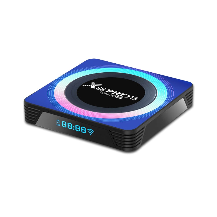Acrylic X88 Pro 13 8K Ultra HD Android 13.0 Smart TV Box with Remote Control, RK3528 Quad-Core, 4G+64GB (EU Plug)